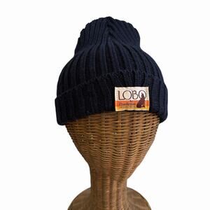 Vintage LOBO Pendleton Wool Beanie Hat, Navy, Kids